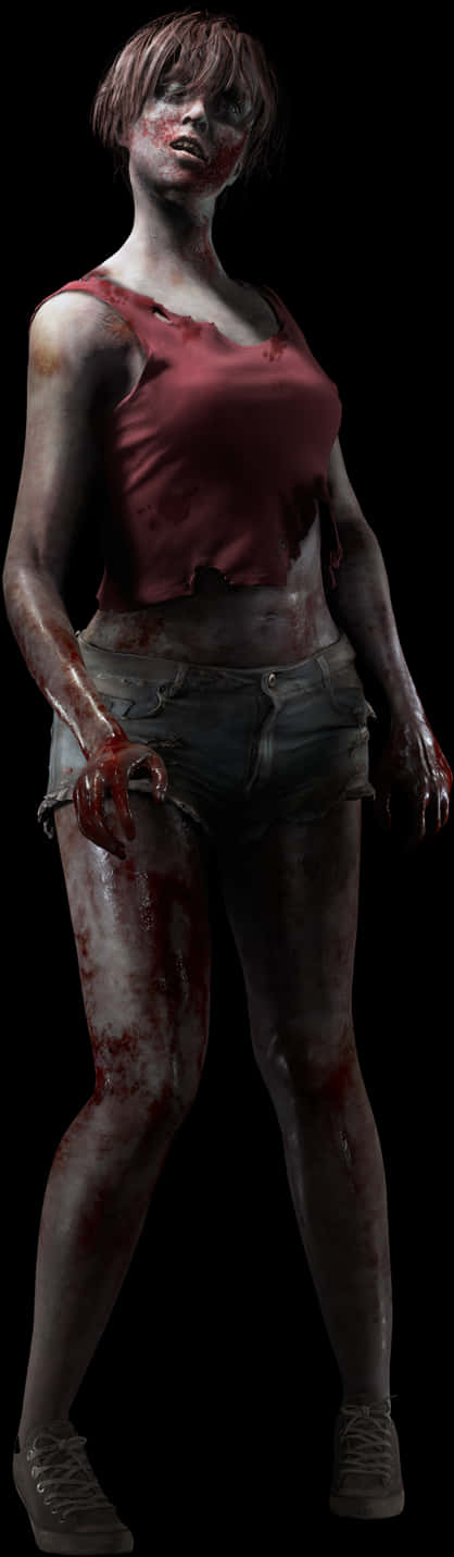 Female 3d Zombie