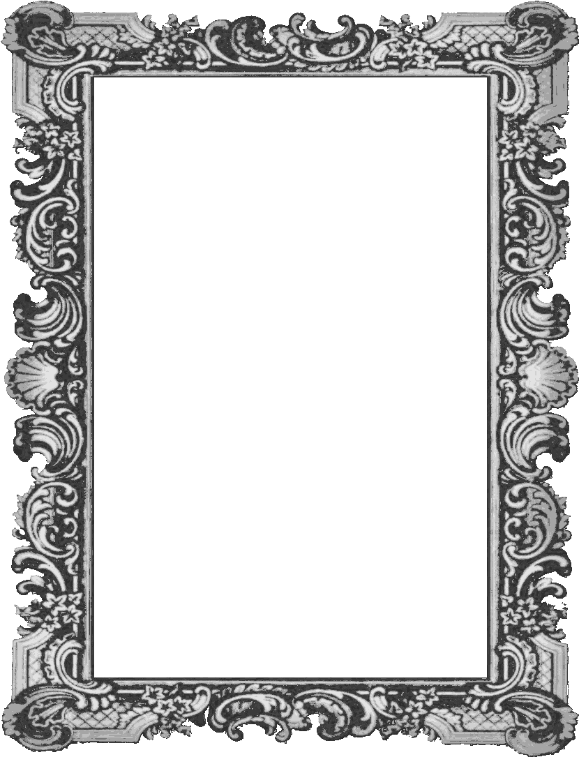 A Black And White Picture Frame