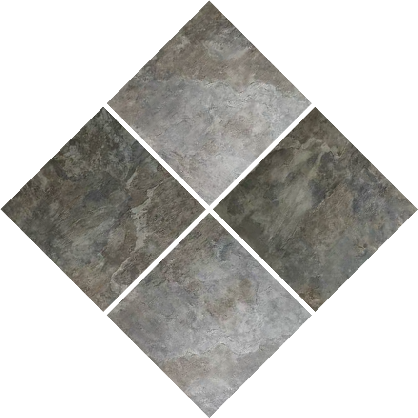 A Black And White Diamond Shaped Tile