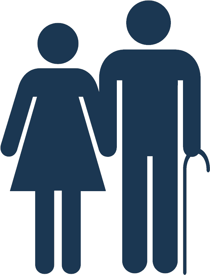 Retirement Icon 2 Shield Blue - Toilet Man Woman Vector, Hd Png Download