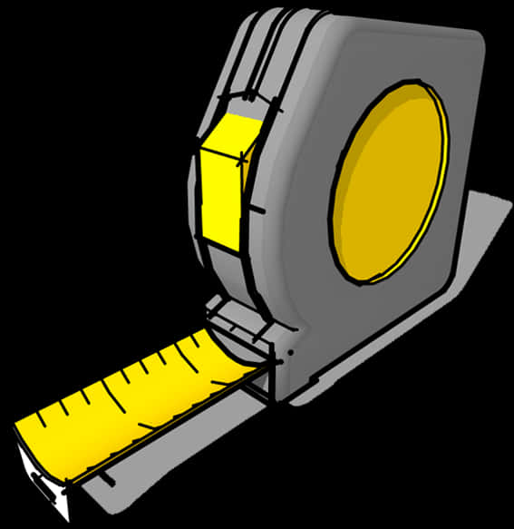 A Drawing Of A Tape Measure