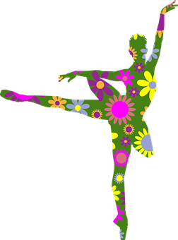 A Person Dancing With Flowers