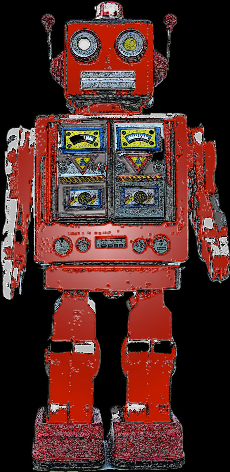 Red Retro Robot