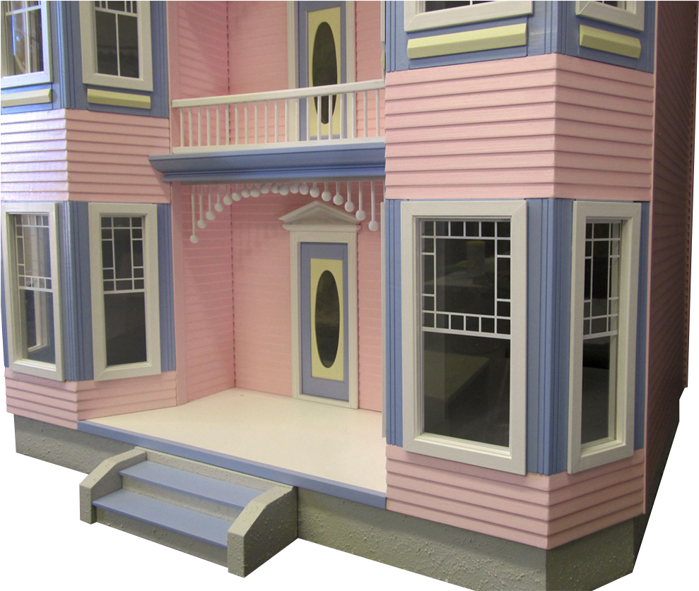 A Close Up Of A Doll House