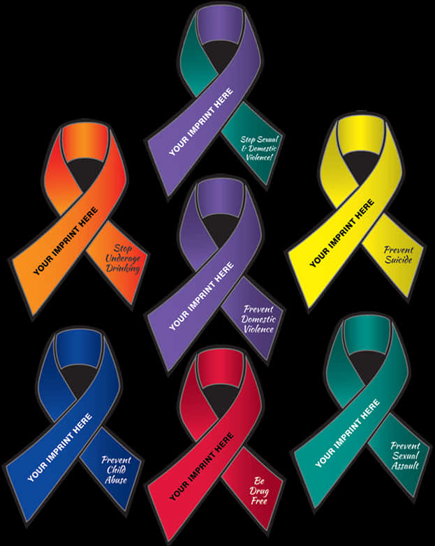A Collection Of Colorful Ribbons