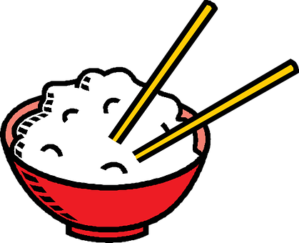 A Bowl Of Food With Chopsticks