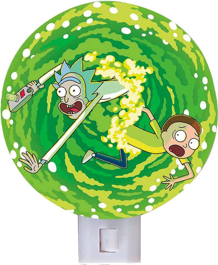 A Cartoon Character On A Green And Yellow Circle