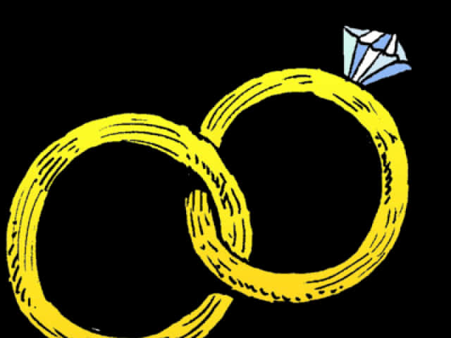 A Drawing Of A Couple Of Rings