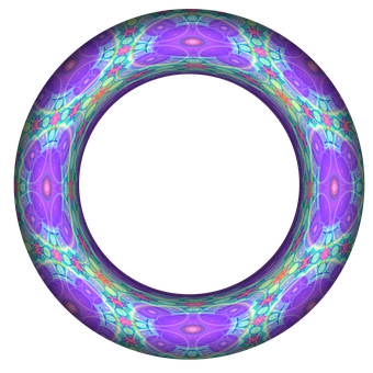 A Circular Object With A Pattern