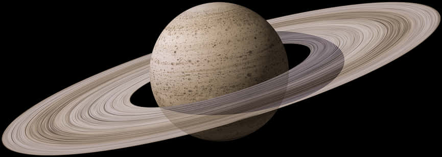 Gray Ringed Planet 3d Model