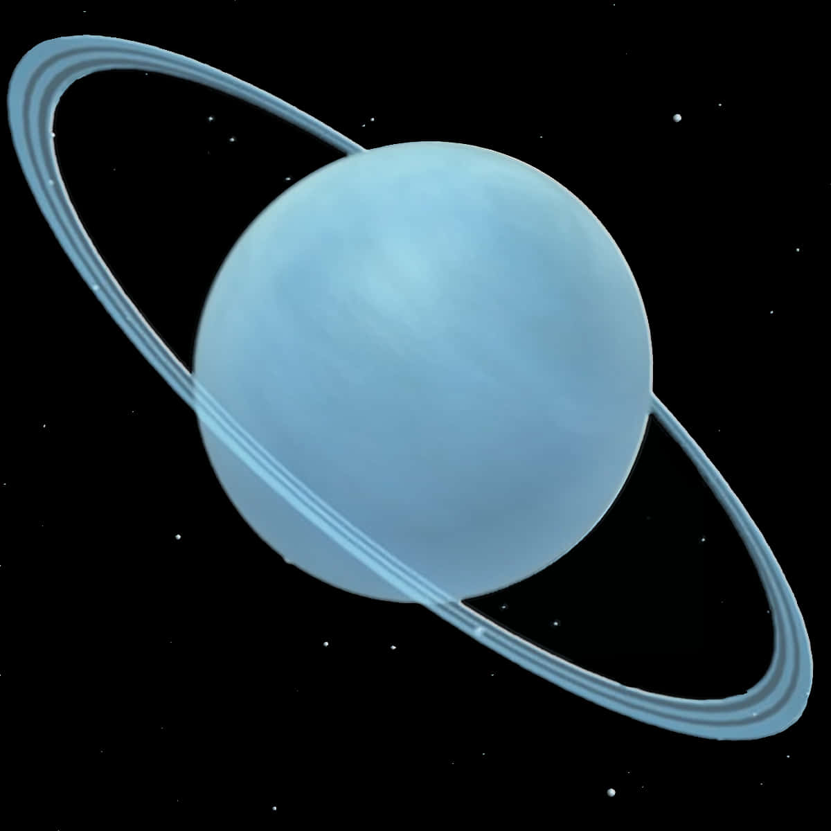 Blue Ringed Planet 3d Model