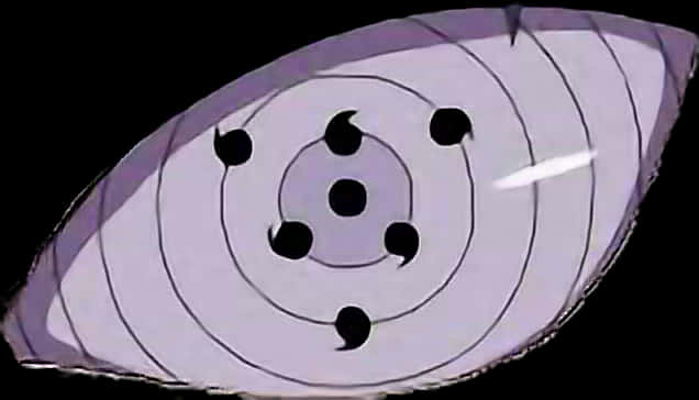 A Circular Object With Black Circles