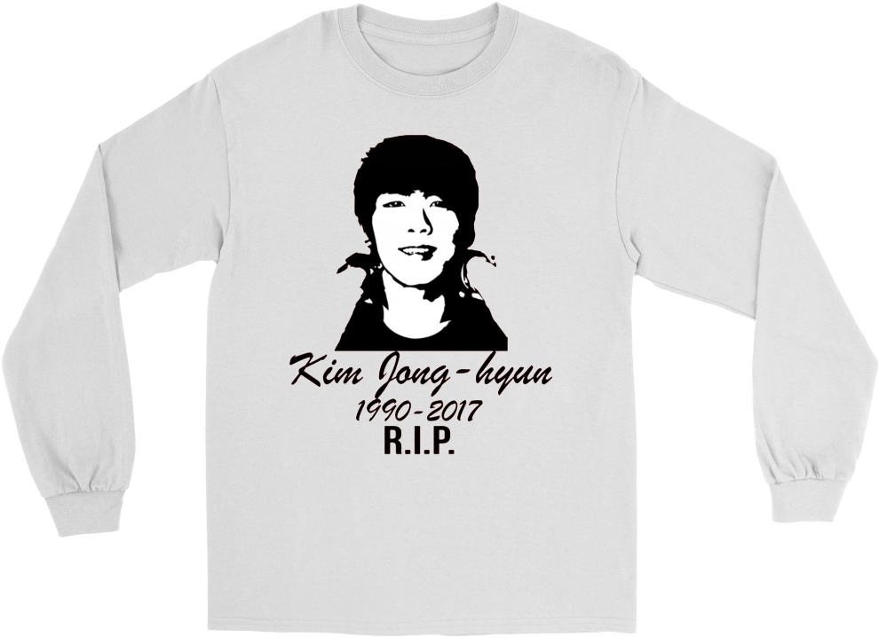 Rip Kim Jong-hyun T Shirt - Long-sleeved T-shirt, Hd Png Download