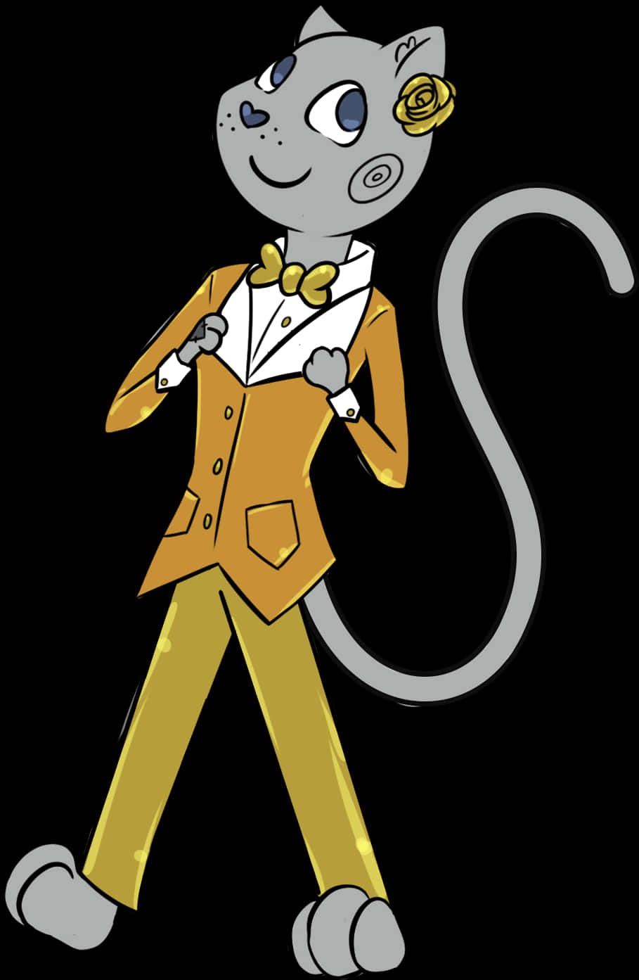 A Cartoon Of A Mouse Wearing A Suit