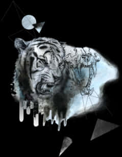 Cool Roaring Tiger Art