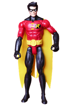 A Toy Figure Of A Superhero