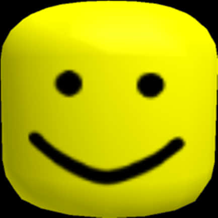 A Yellow Square Object With A Smiley Face