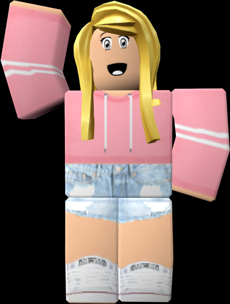 Open-mouthed Female Roblox Face