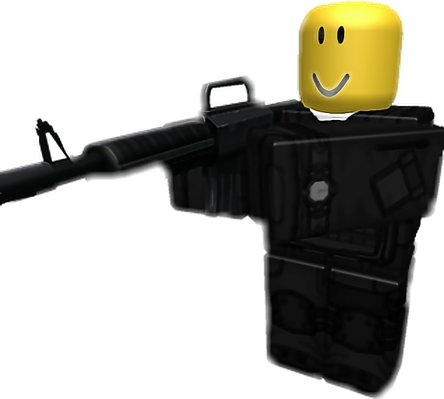 A Toy Figure With A Yellow Head Holding A Gun
