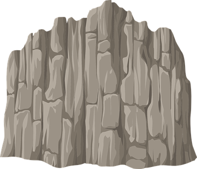 A Rock Wall With A Black Background