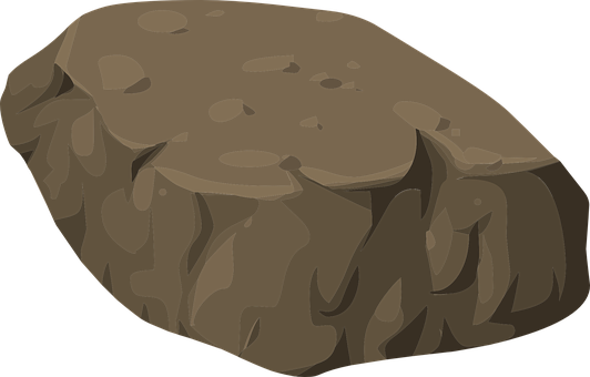 A Rock With A Black Background