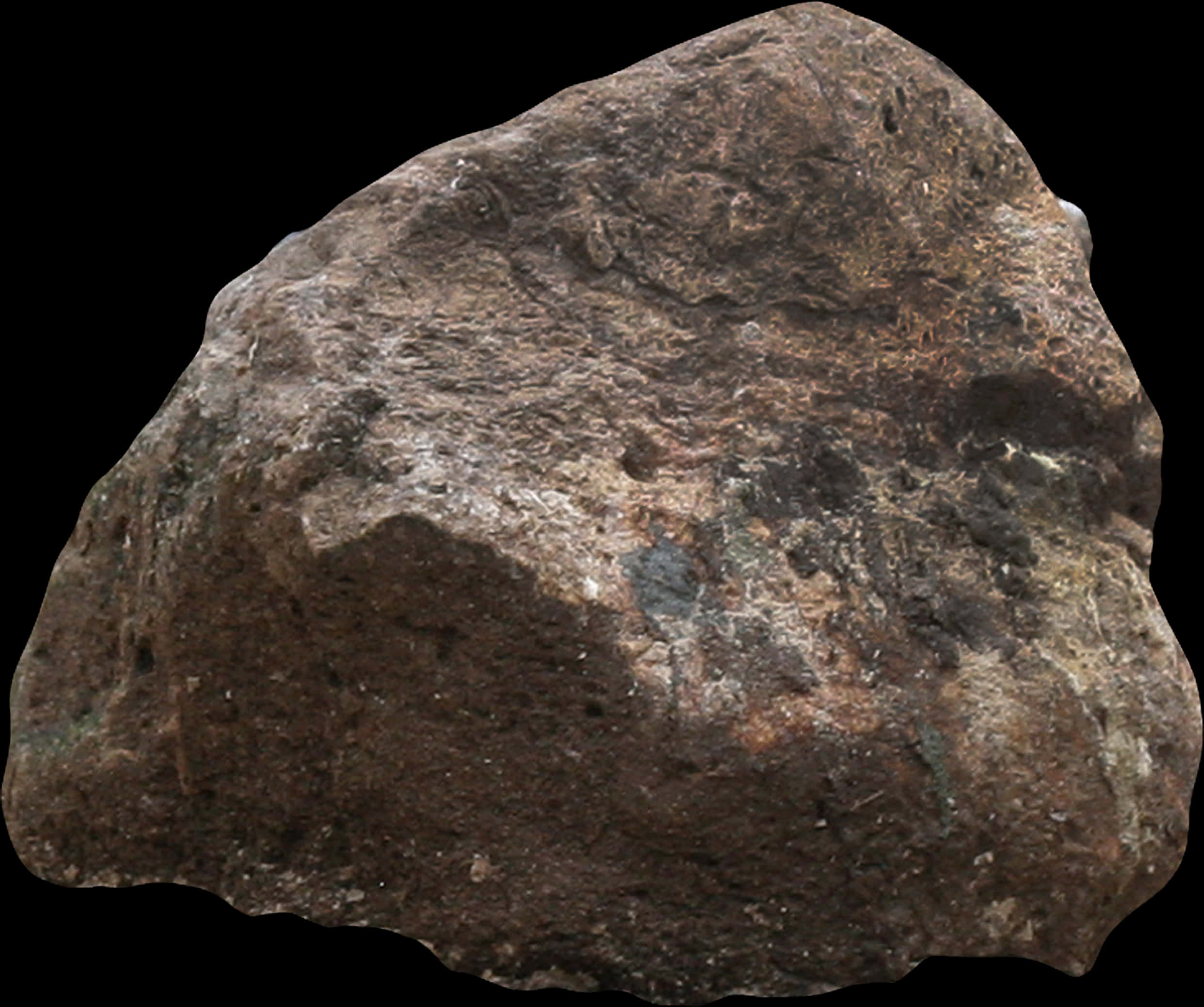 Rock With Black Marks