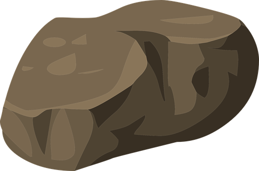 A Rock With A Black Background