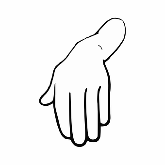 A Hand With A White Background