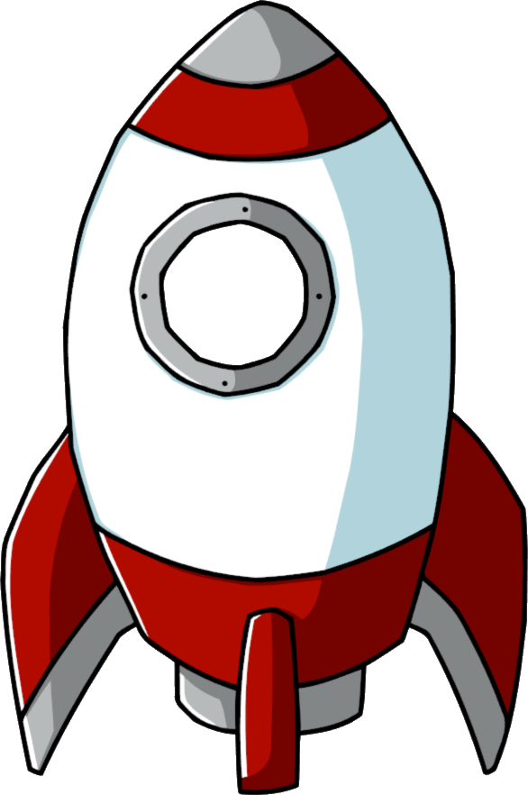 A Cartoon Of A Rocket