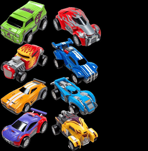 A Group Of Toy Cars