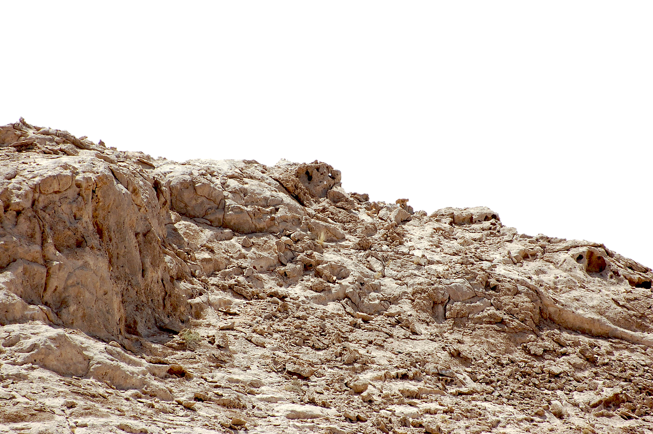 A Rocky Terrain With A Black Background