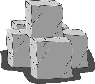 A Group Of Cubes Of Different Sizes