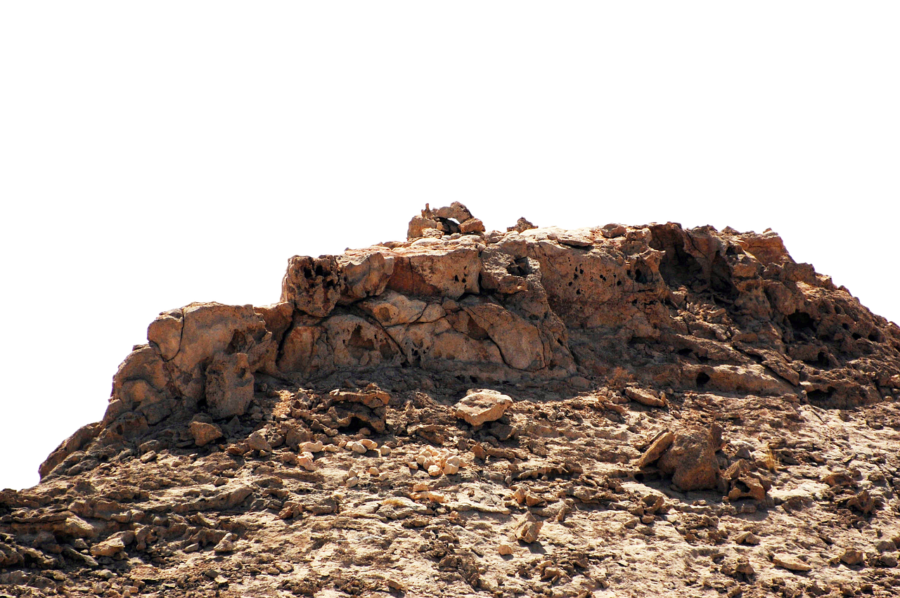 A Rocky Terrain With A Black Background