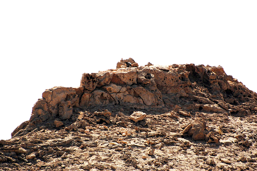 A Rocky Area With A Black Background