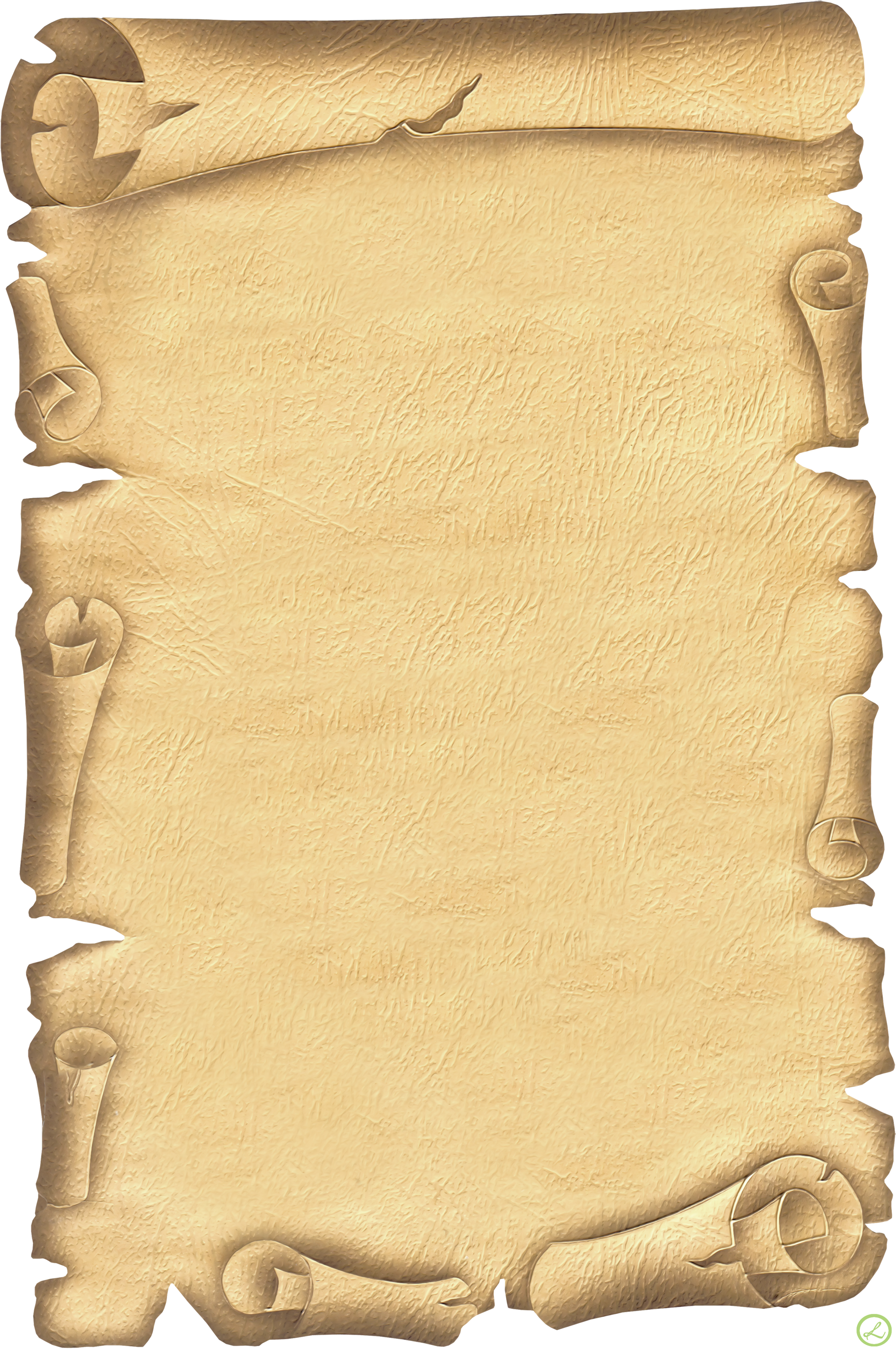 A Parchment With Scrolls On It