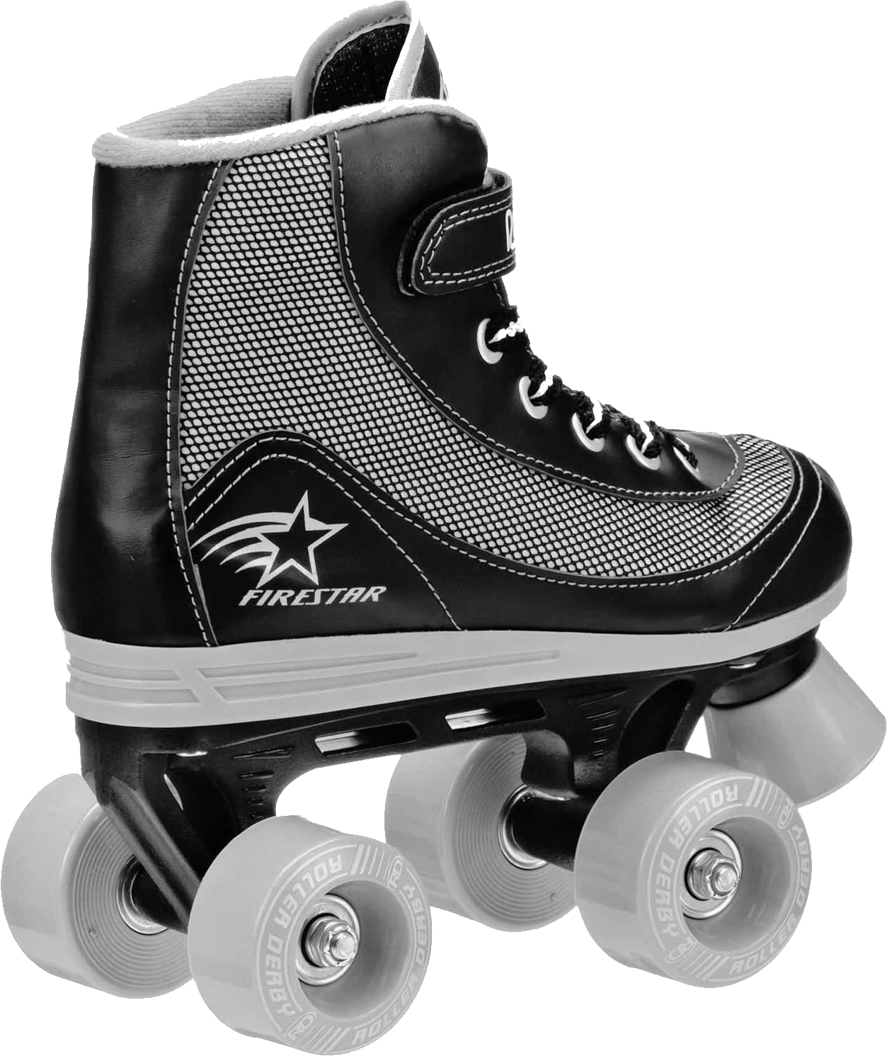 A Black And Grey Roller Skate