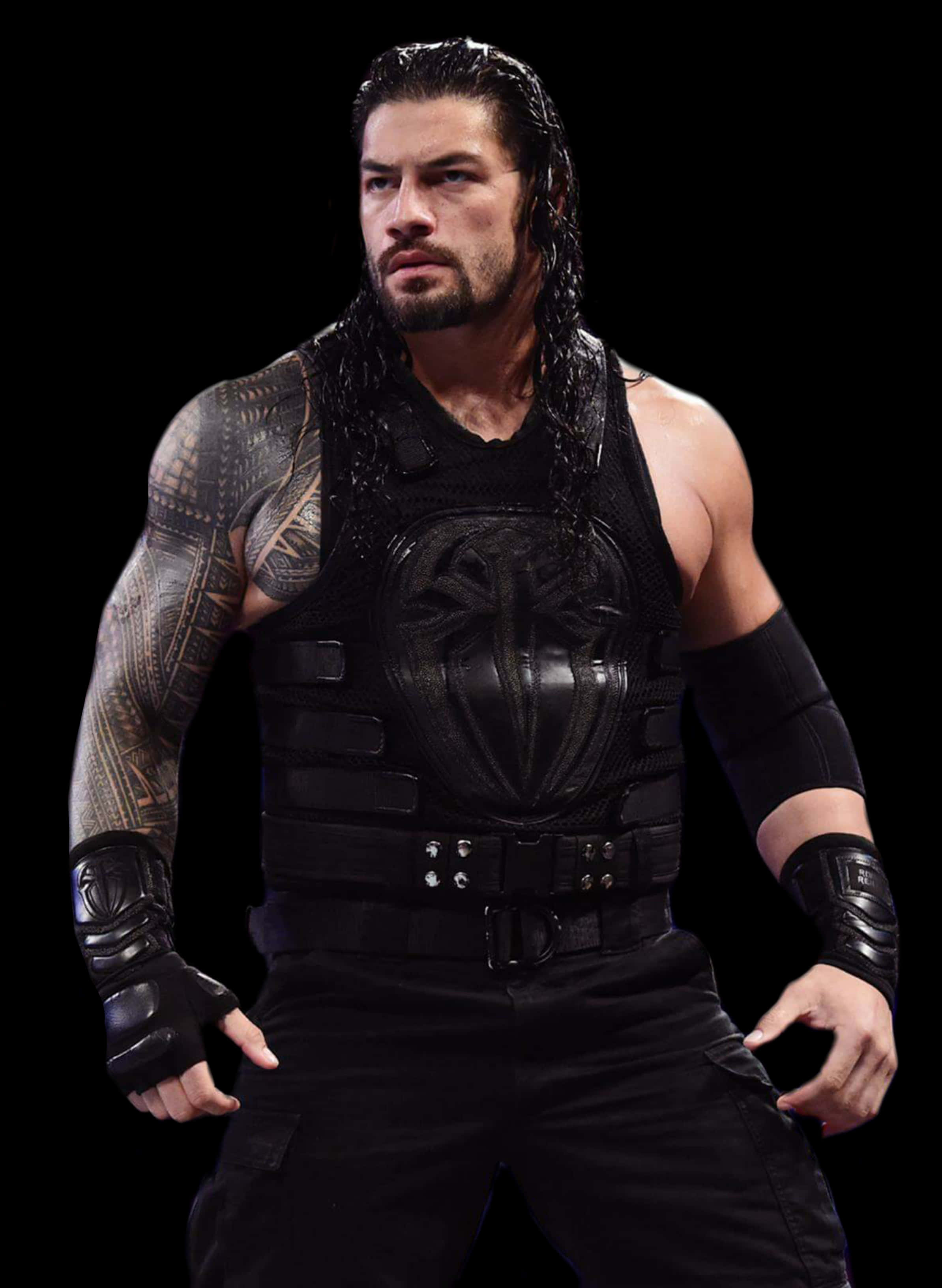 Roman Reigns Looking To The Side