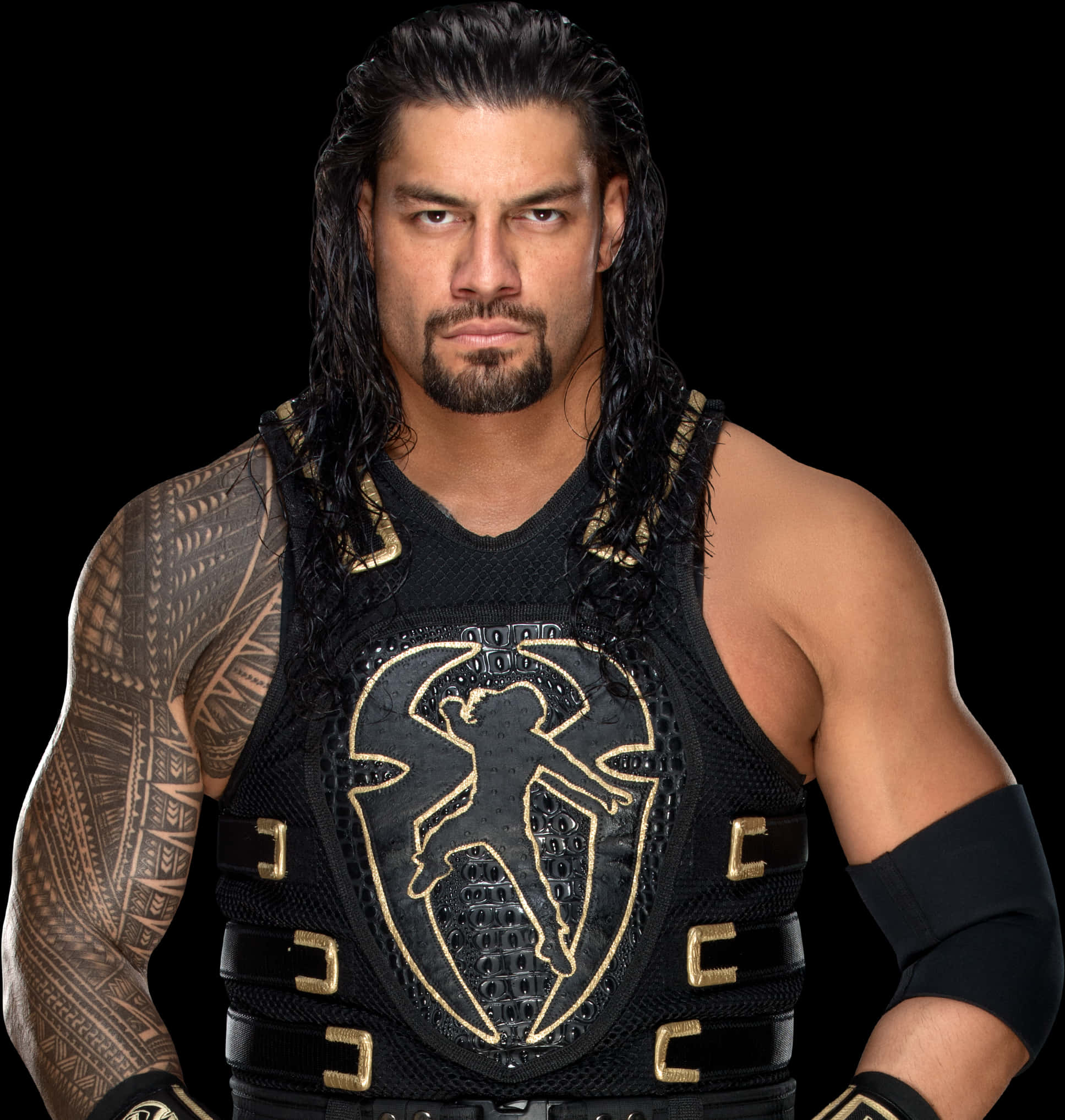 Roman Reigns Wearing Black Outfit