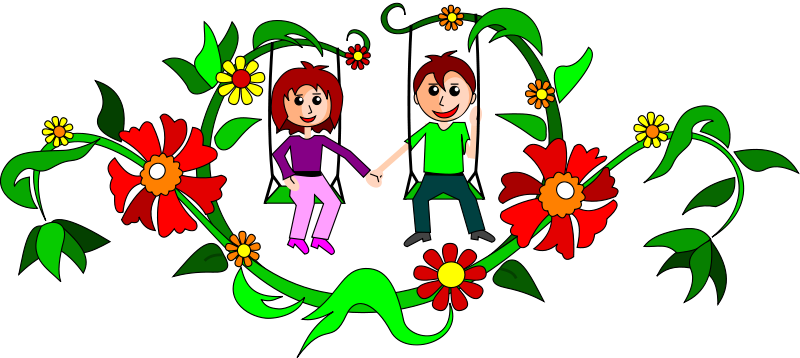 A Cartoon Of Two People Holding Hands
