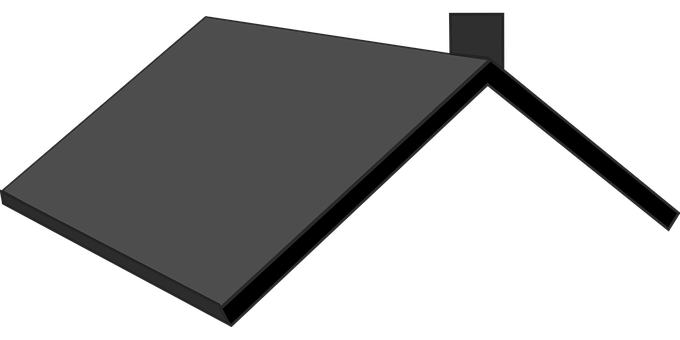 A Black Roof With A Black Background