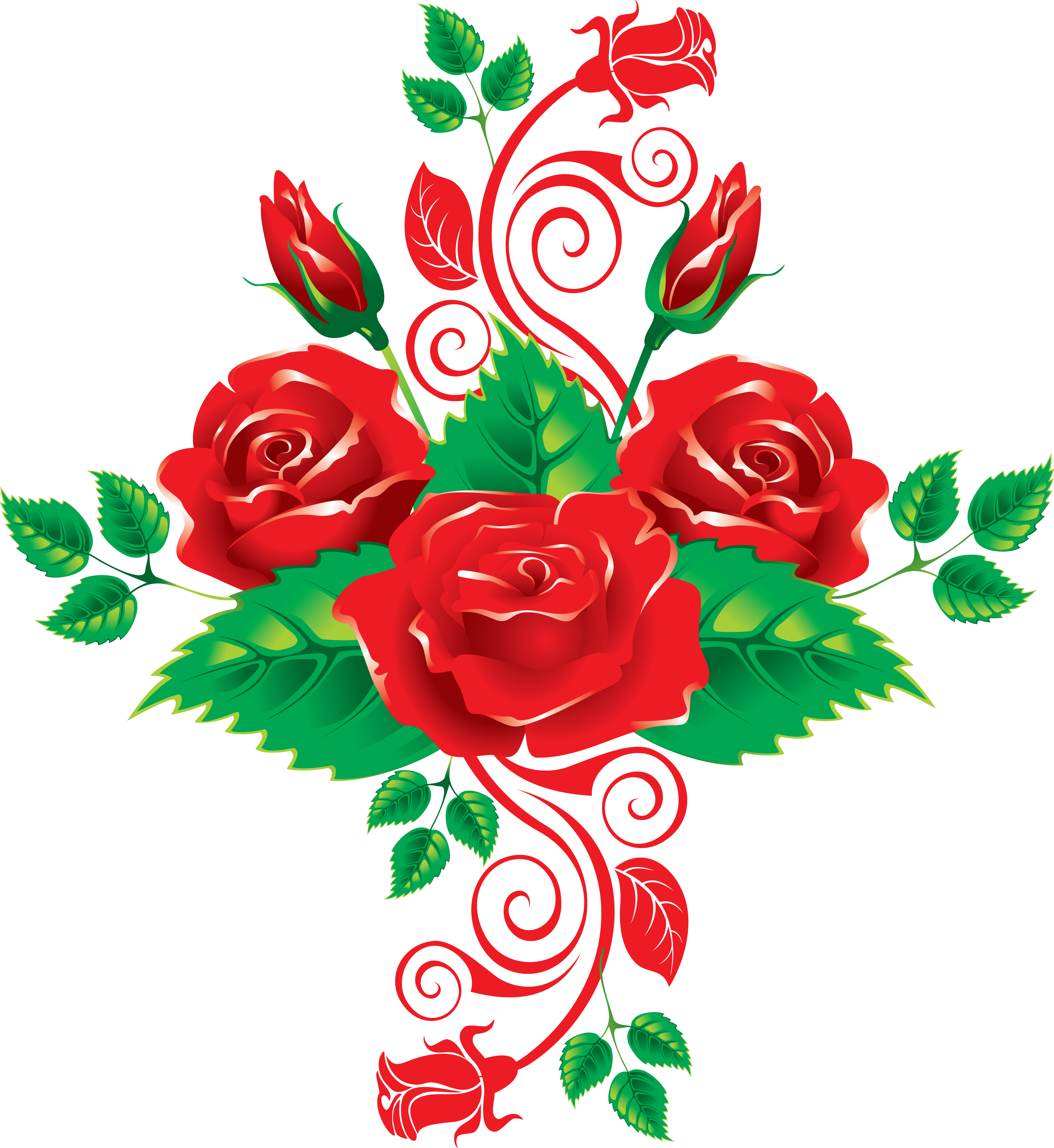 Rose Clip Art - Rose Vector Flower Png, Transparent Png