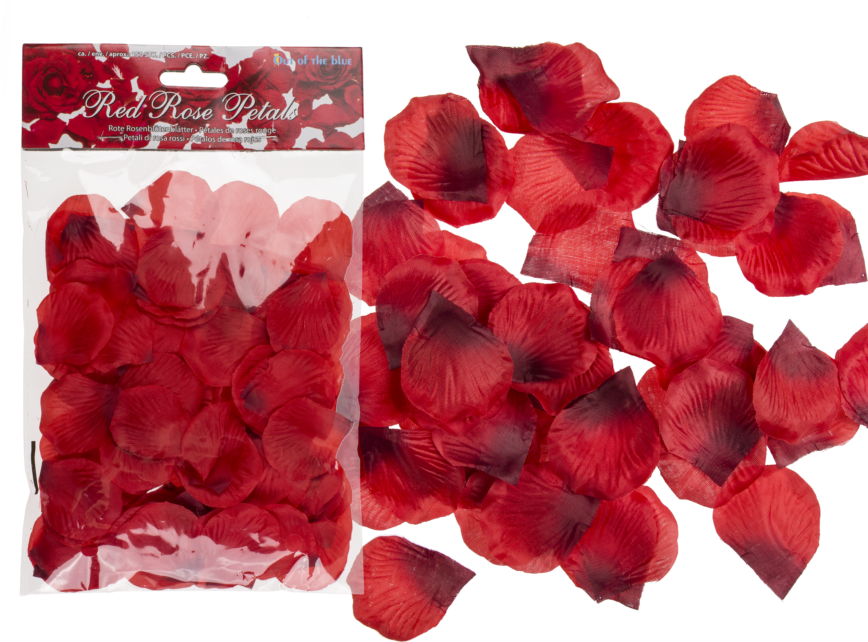 A Bag Of Red Rose Petals