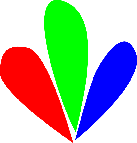 A Colorful Heart Shaped Objects