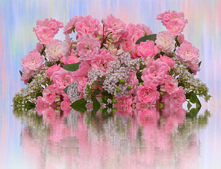 A Bouquet Of Pink Flowers