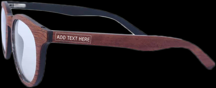 Rosewood Round Spectacle Frames'class= - Plastic, Hd Png Download