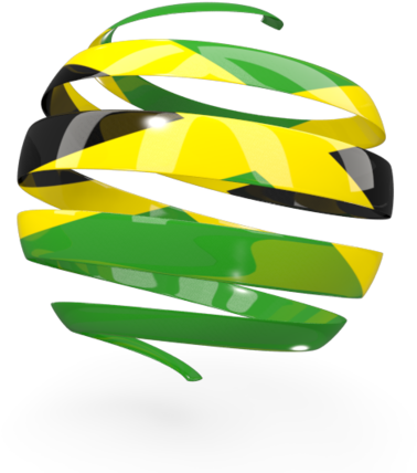 A Green And Yellow Spiral