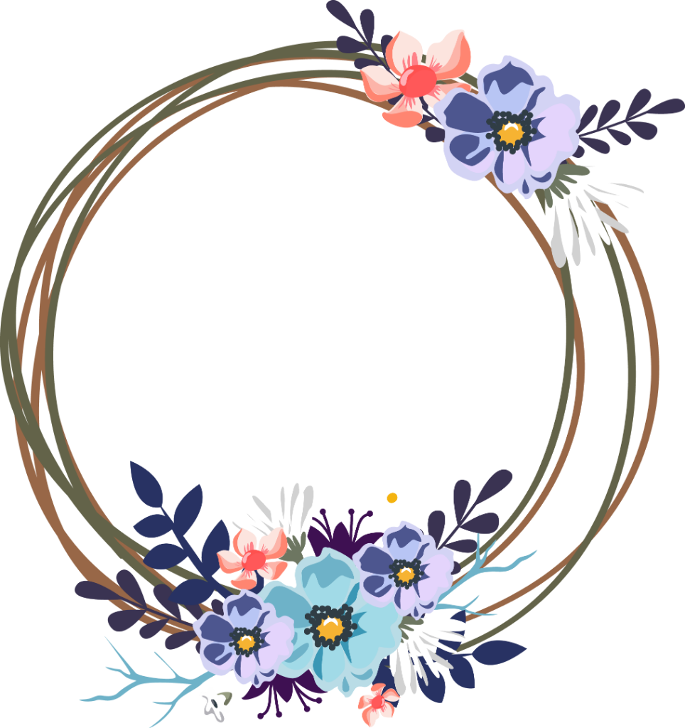 #round #circles #circle #frames #frame #borders #border - Wedding Floral Vector Png, Transparent Png