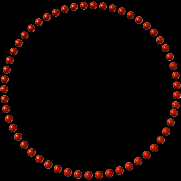 A Circle Of Red Balls