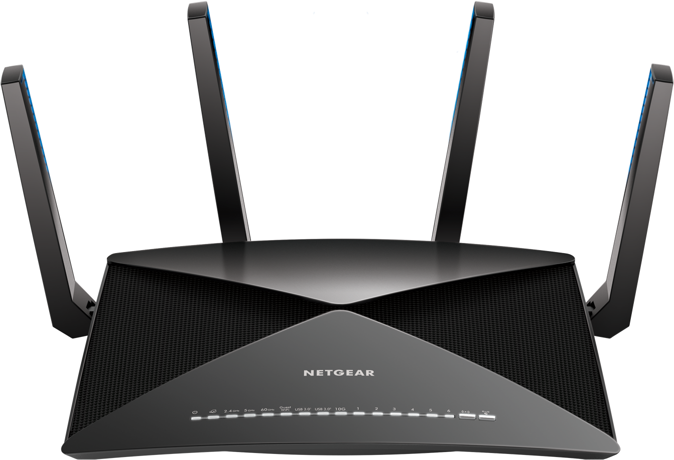 A Black Router With Two Antennas