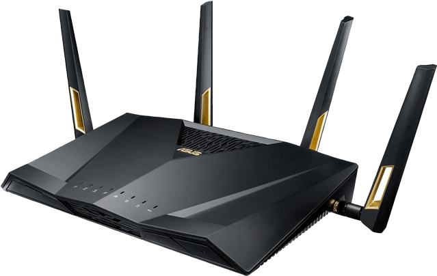 A Black And Gold Router